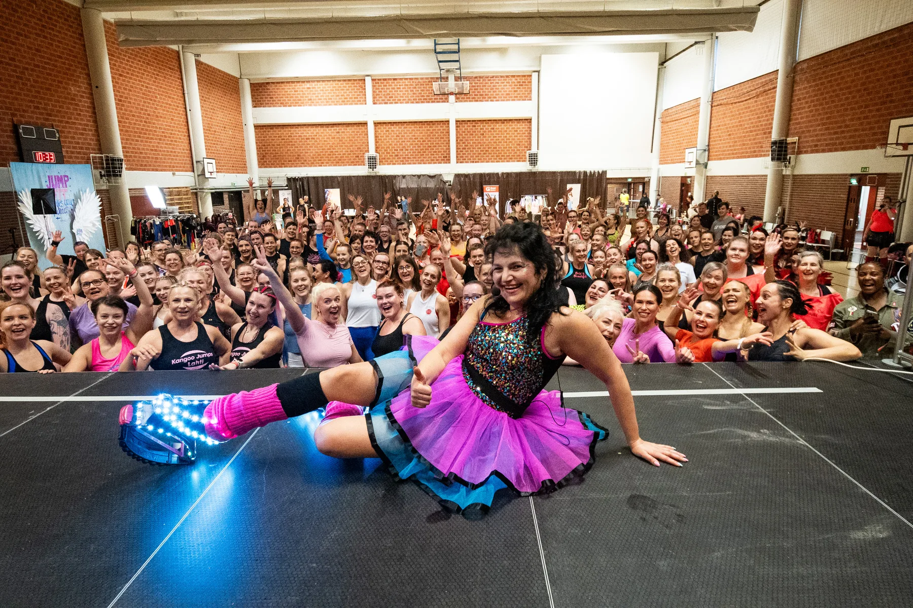 The Kangoo Jumps community at the Jump Festival