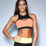 SPEED neon coral top -lyhyt toppi