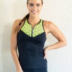 ZIP neon yellow T-shirt -toppi