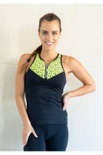ZIP neon yellow T-shirt -toppi