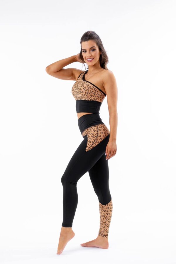 Naisten NDG Felicia camel leggingsit