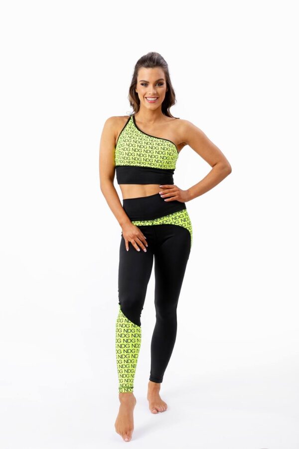 NDG Felicia neon yellow croptop -lyhyt toppi