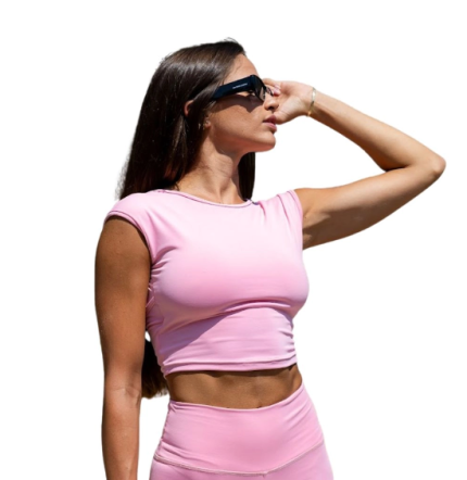 Fancy pink croptop